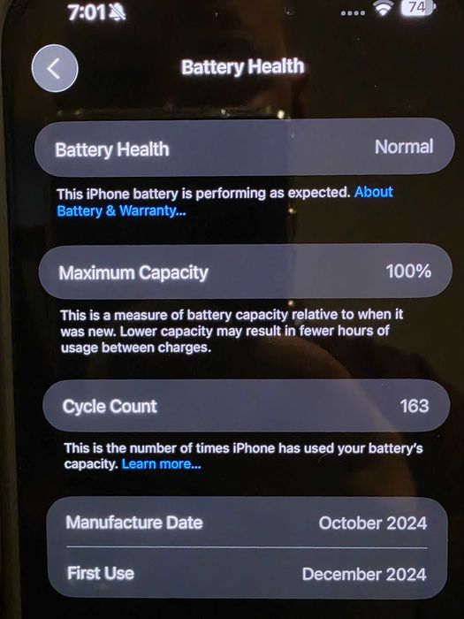 КАТО НОВ - Iphone 16 pro max 512 Гаранция до края на 2027
