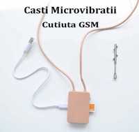 Casca copiat nasture audio video microvibratii