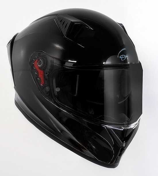 Casca moto NOUA Black Atom Negru Polisat- casca motocicleta scuter ATV