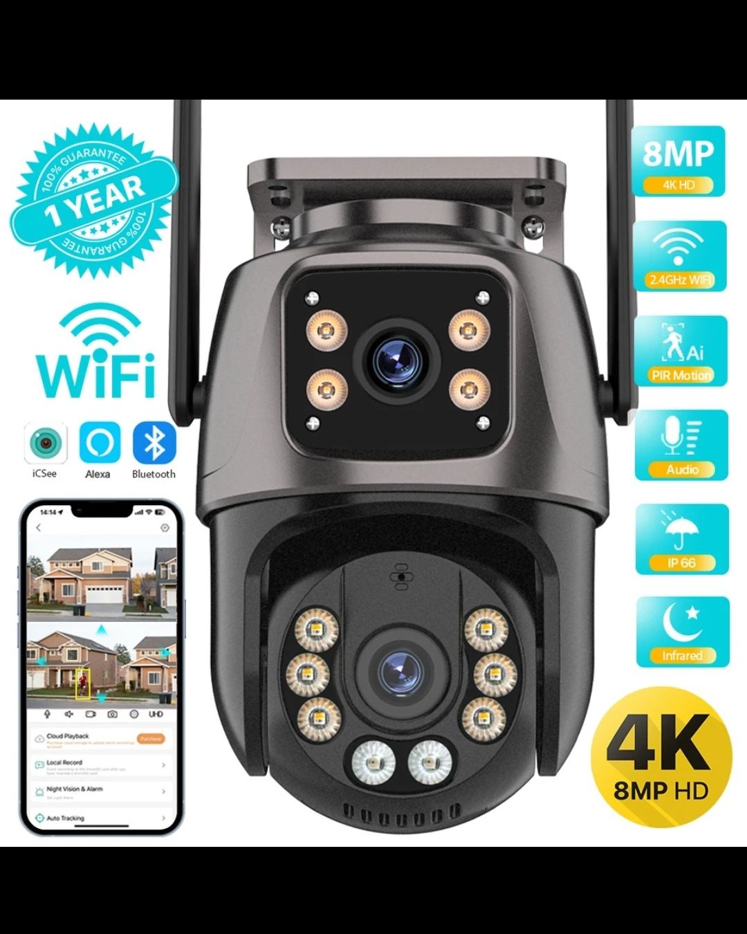 Vand camera supraveghere Wifi 4k cu 8 mp