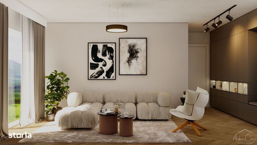 Apartamente noi cu 2 camere, finisate in complex Green Residence