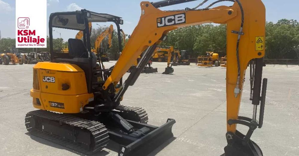 Mini Excavator NOU JCB 37C (4T) - Coada ZERO, 25 CP, Motor Perkins
