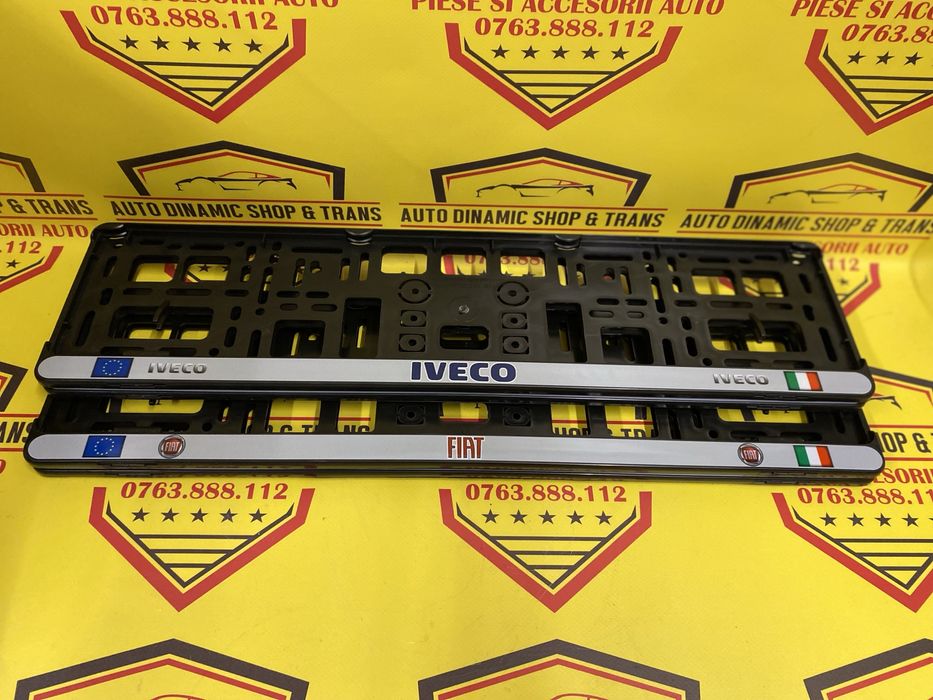 Set 2 suporti numar numere inmatriculare Iveco Fiat