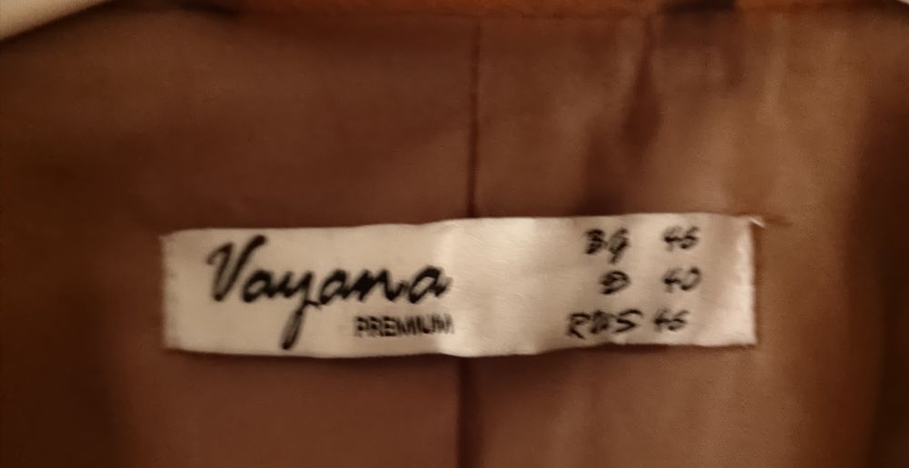 Палто Vayana вълна и кашмир