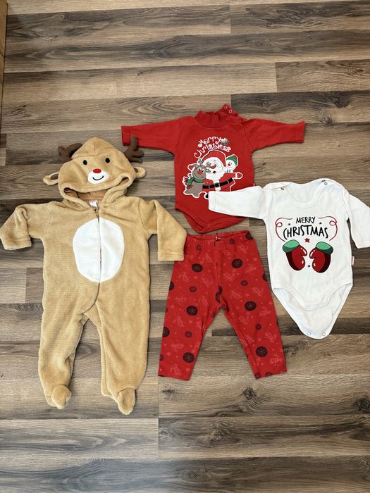 Hainute de Craciun marime 3-6 luni- body, salopeta, pantaloni