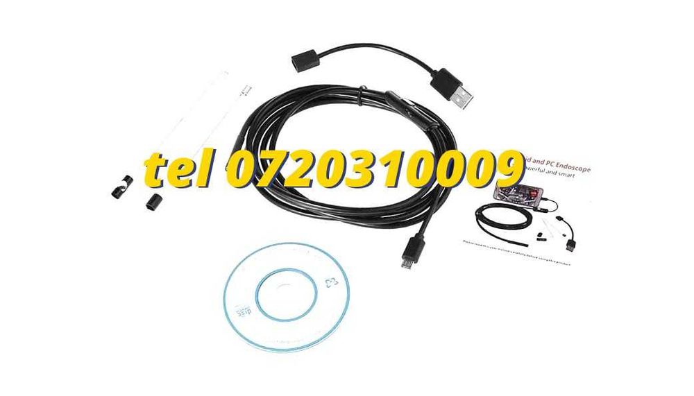 2 M Camera Endoscop boroscop 6 Led Inspectii Tehniceinstalatii