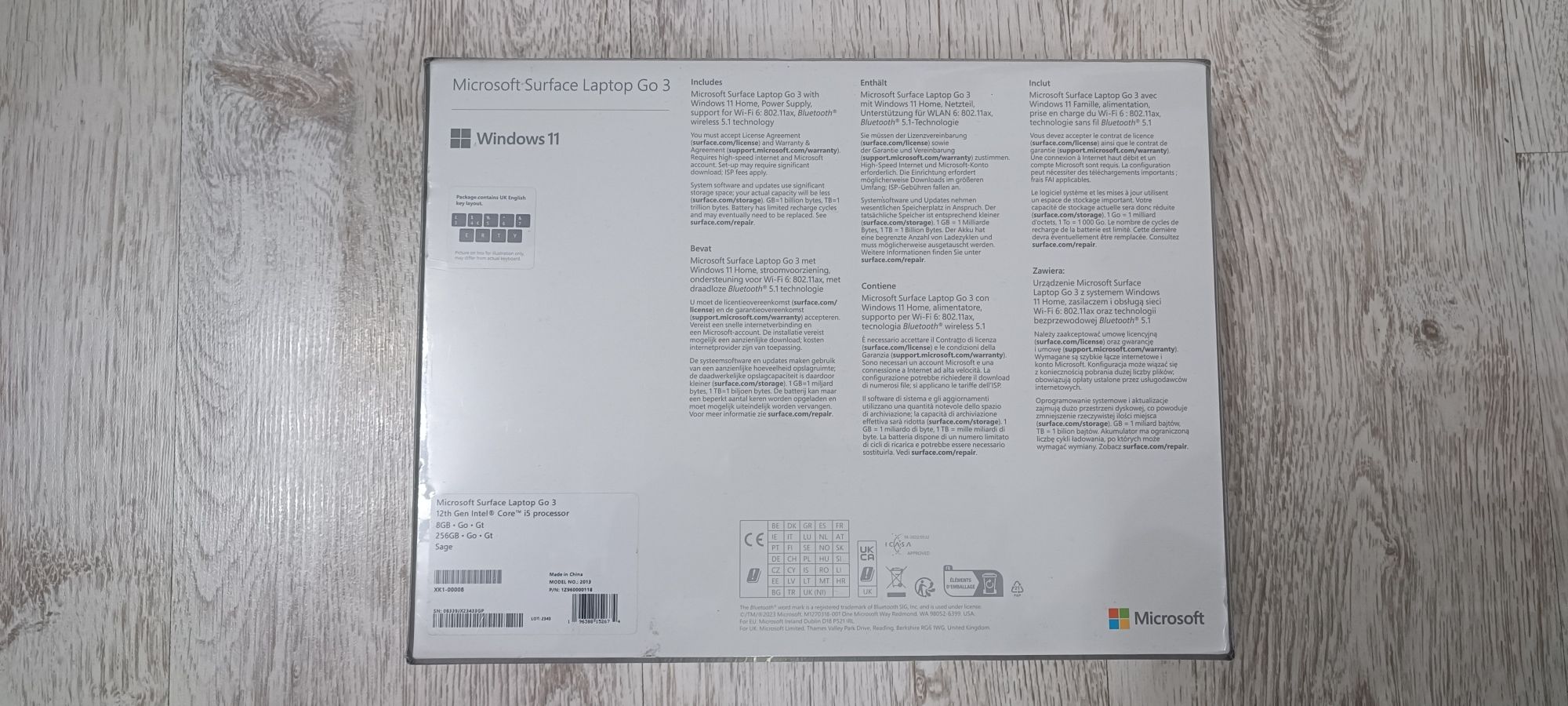 Лаптоп Microsoft Surface Laptop Go 3