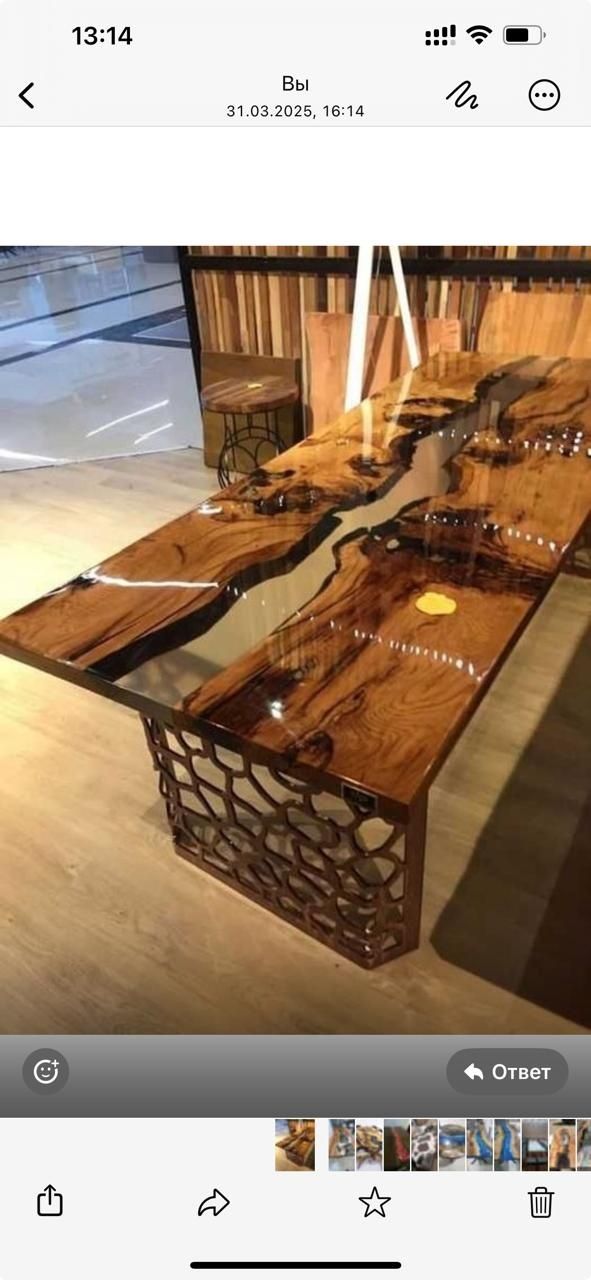 Столы из эпоксидной смолы эксклюзив