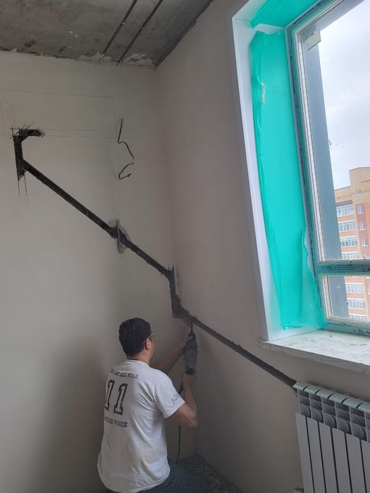 Установка кондиционеров продмонтаж.