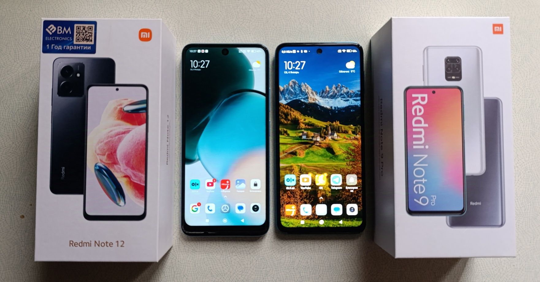 Продам Redmi Note 12 4G, а так же Redmi Note 9pro.