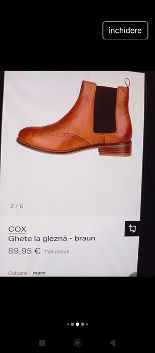 Ghete din piele naturală