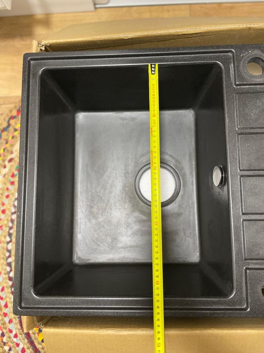 Chiuveta bucatarie neagra compozit