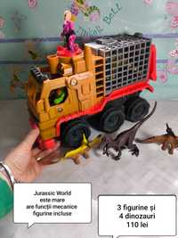 Mașina cu figurine Jurassic World dinosaurs