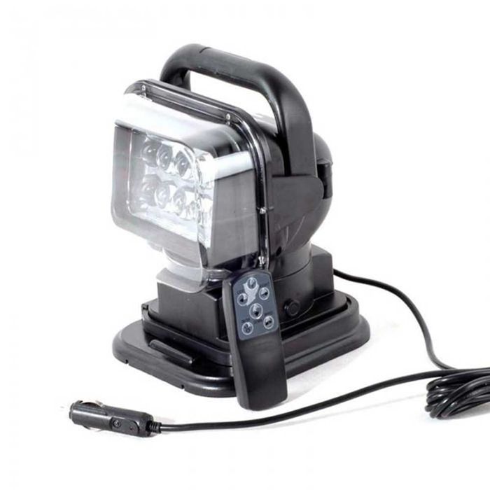 LED диоден боен фар с дистанционно, 24 см, 50 W