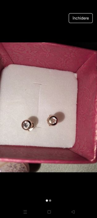 Vând cercei aur 585