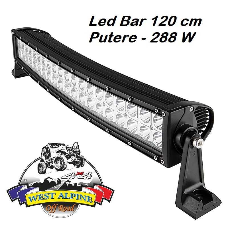 LED BAR auto CURBAT Putere: 288W - Lumina: SPOT 12V Lungime - 120 CM