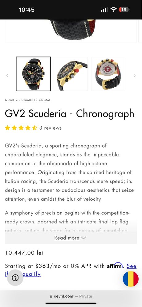 Ceas Cronograf Gevril G2V Full Box