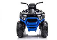 ATV electric pentru copii BJ607 900 12V 90W cu Scaun Tapitat #Albastru