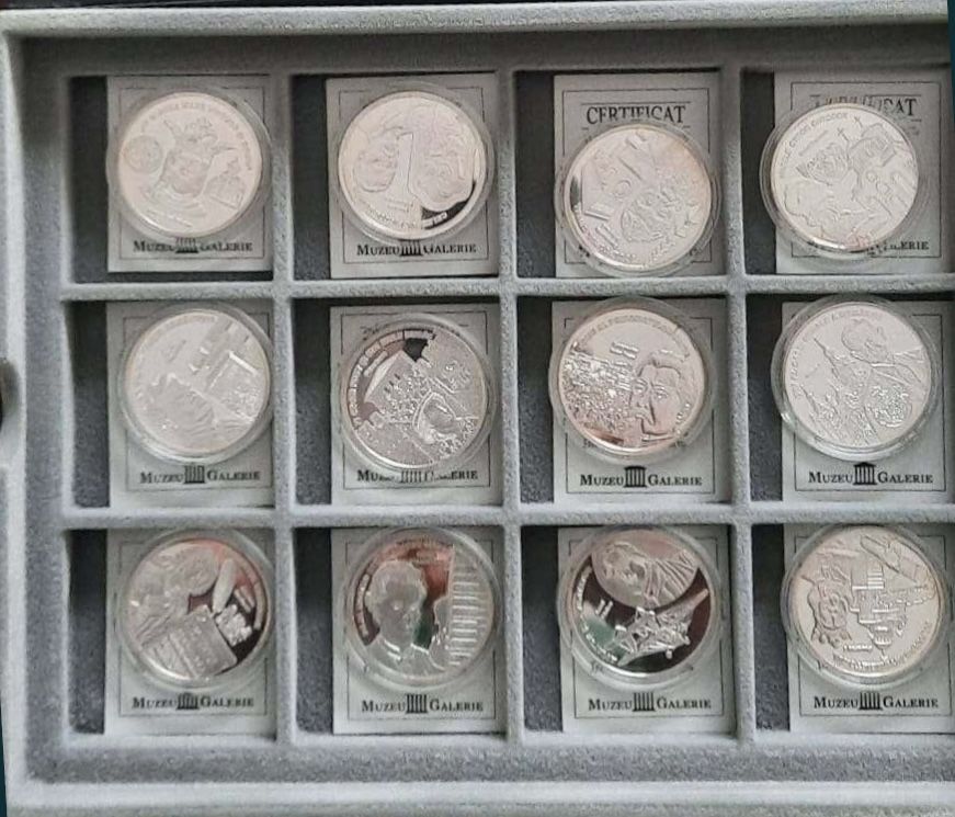 Colectie Romani Mari / Mari Romani 24 monede argint finete 0.999%