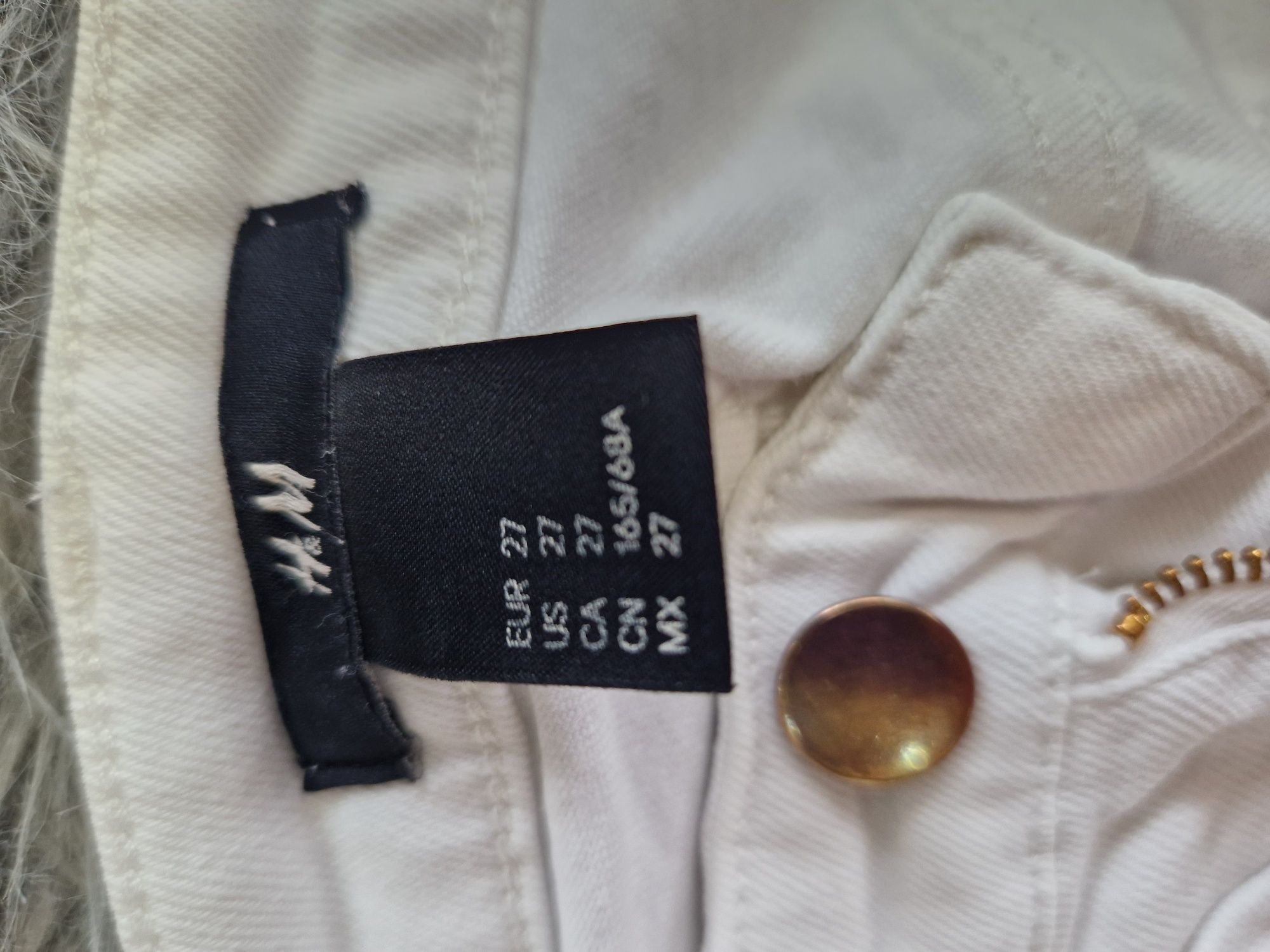 Blugi albi H&M marimea 27