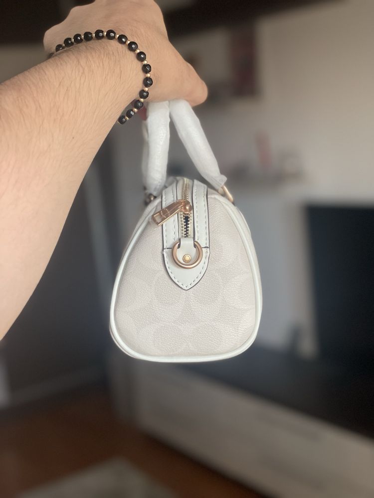 Geanta coach monogram bej/crem