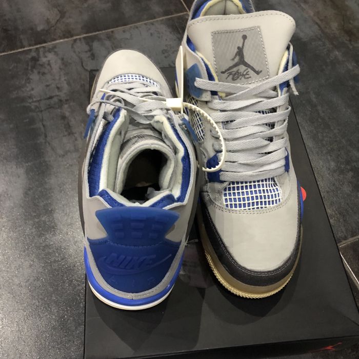 Air Jordan 4 Retro Off White Millitary Blue - 45