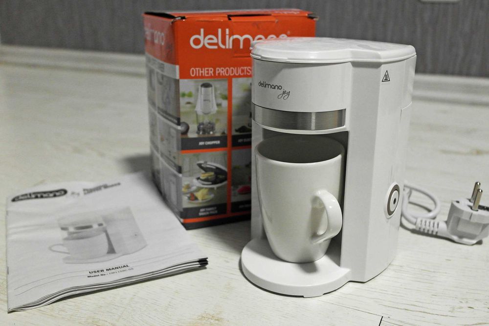 Комплект уред за палачинки и кафемашина Delimano