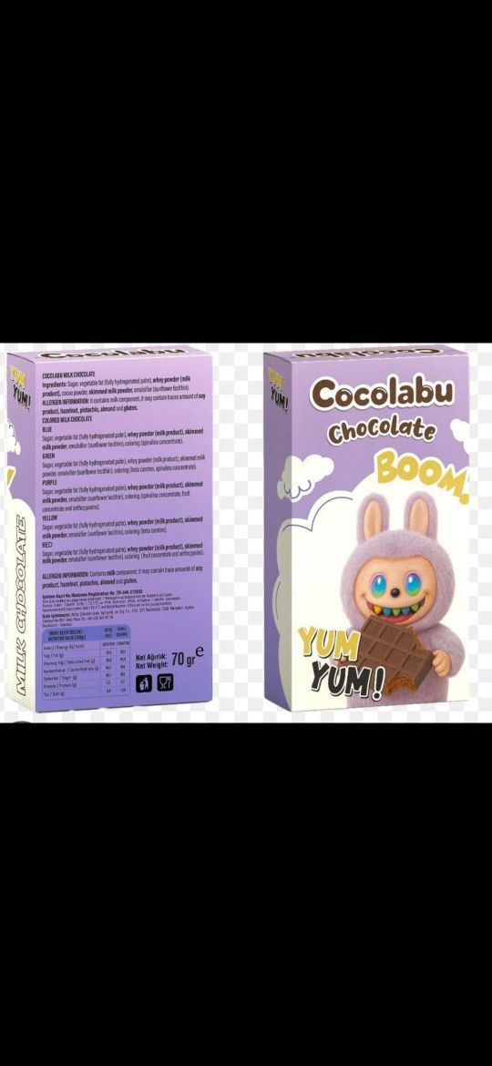 Cocolabu chocolate Шоколад Лабубу Labubu