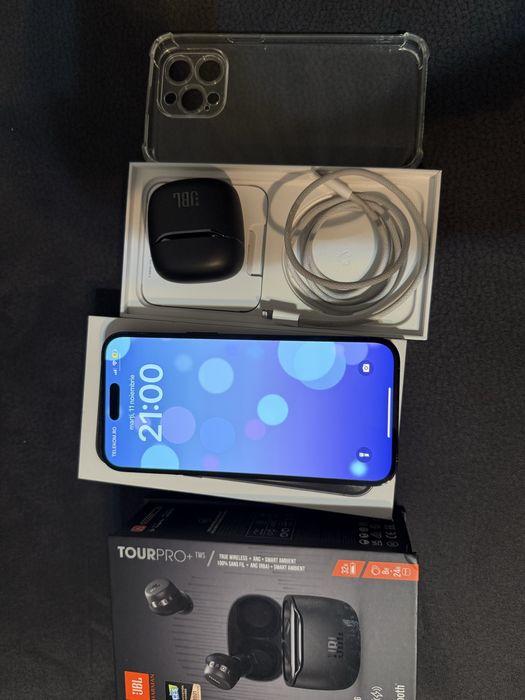 Iphone 14 pro max 512GB/94%/ neverlock/casti Jbl wireless