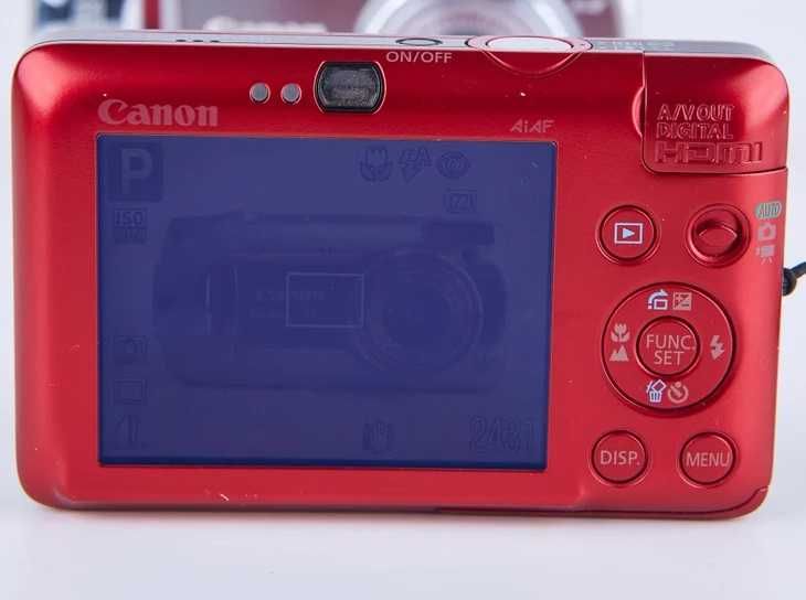 Canon Digital IXUS 100 is rosu aparat foto instagram adolescenti