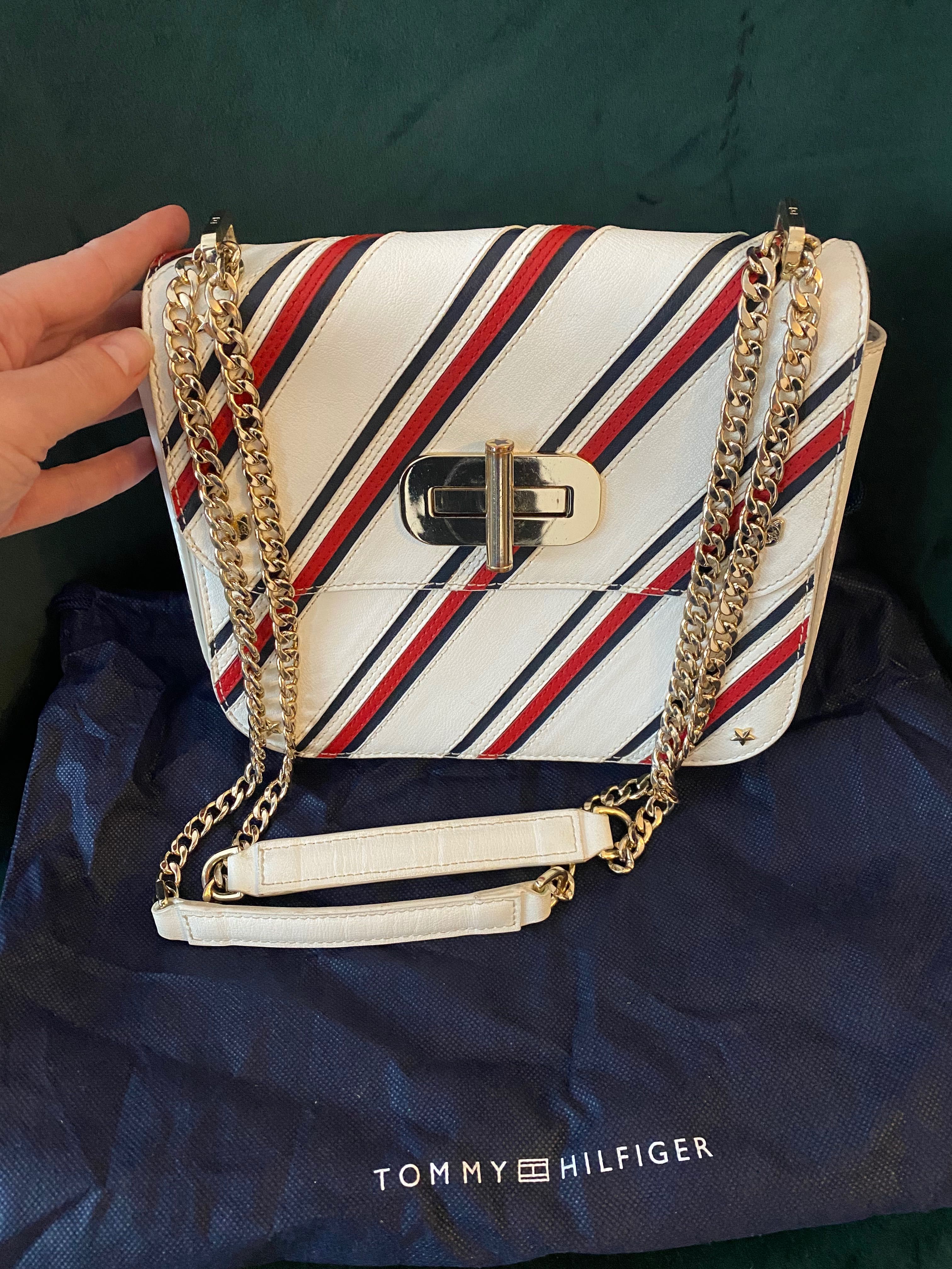 Geanta de piele Tommy Hilfiger premium