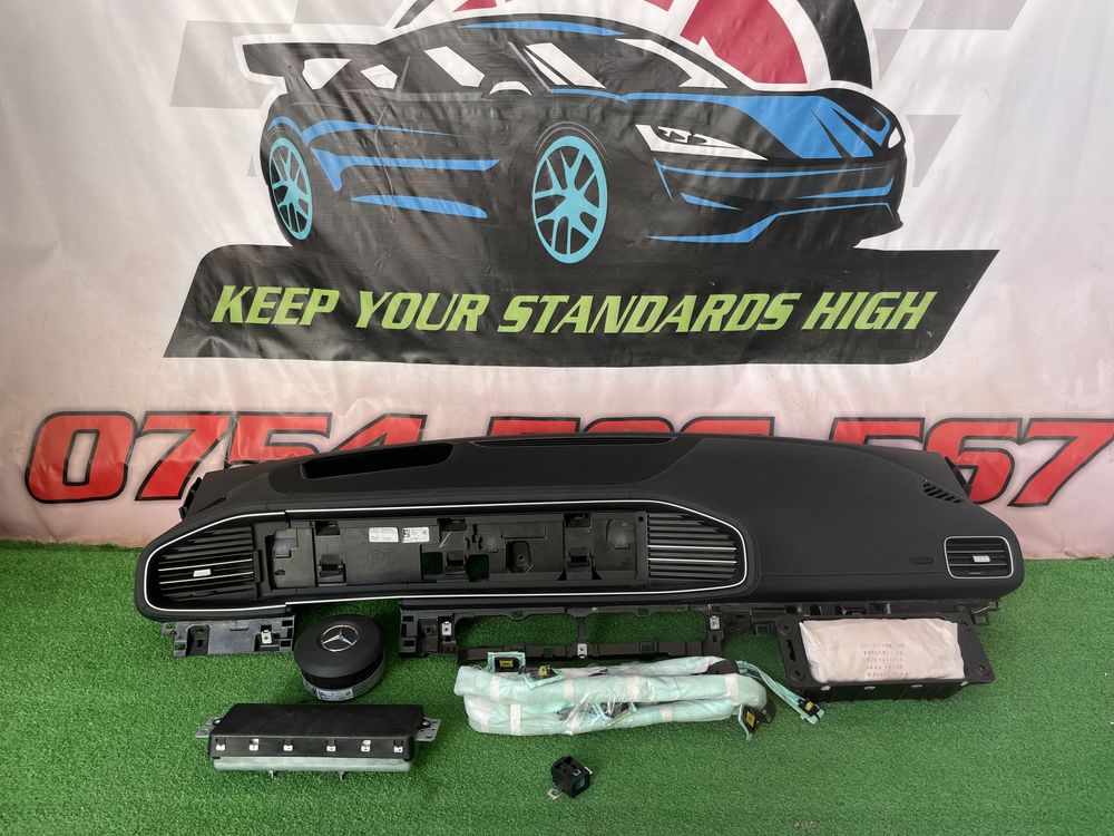 Mercedes Gle W167 Plansa bord Kit airbag volan pasager cortina centuri