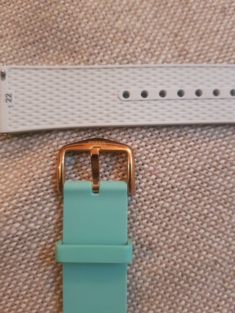 Curea ceas Fossil 22 mm, Verde Mint