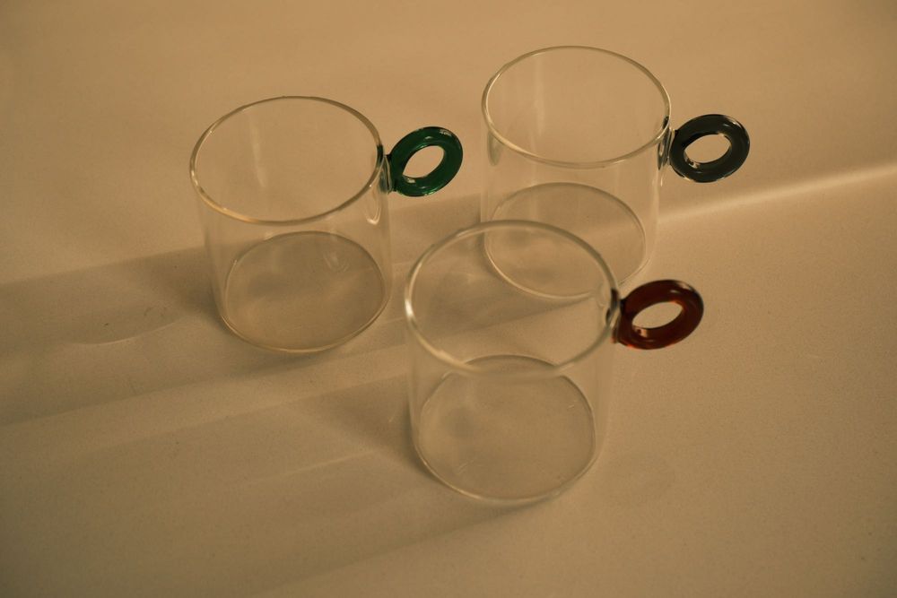 Стъклени чаши за кафе