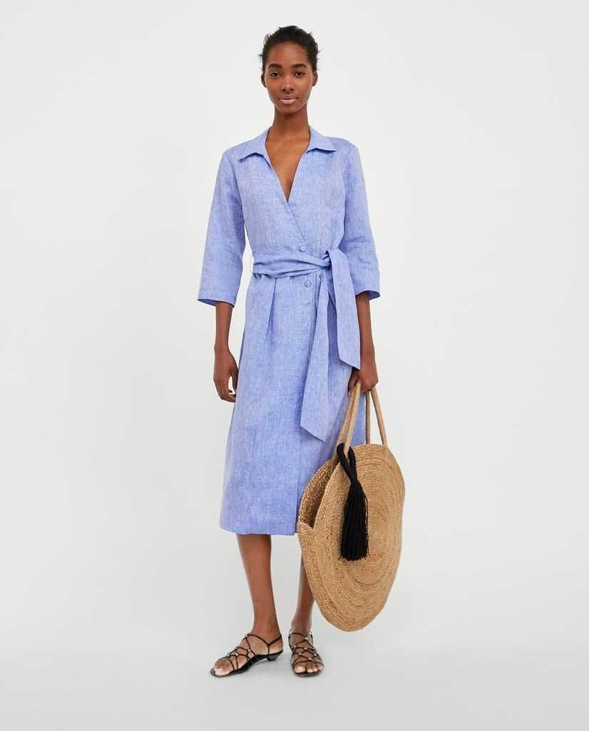 Рокли Zara. Massimo Dutti,памук, лен, елек Reserved