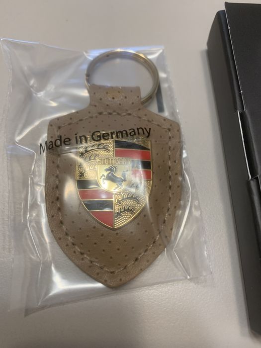 Breloc porsche din piele original