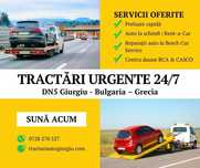 Tractari Platforma Auto RUSE-Plovdiv Bulgaria Grecia  24/7