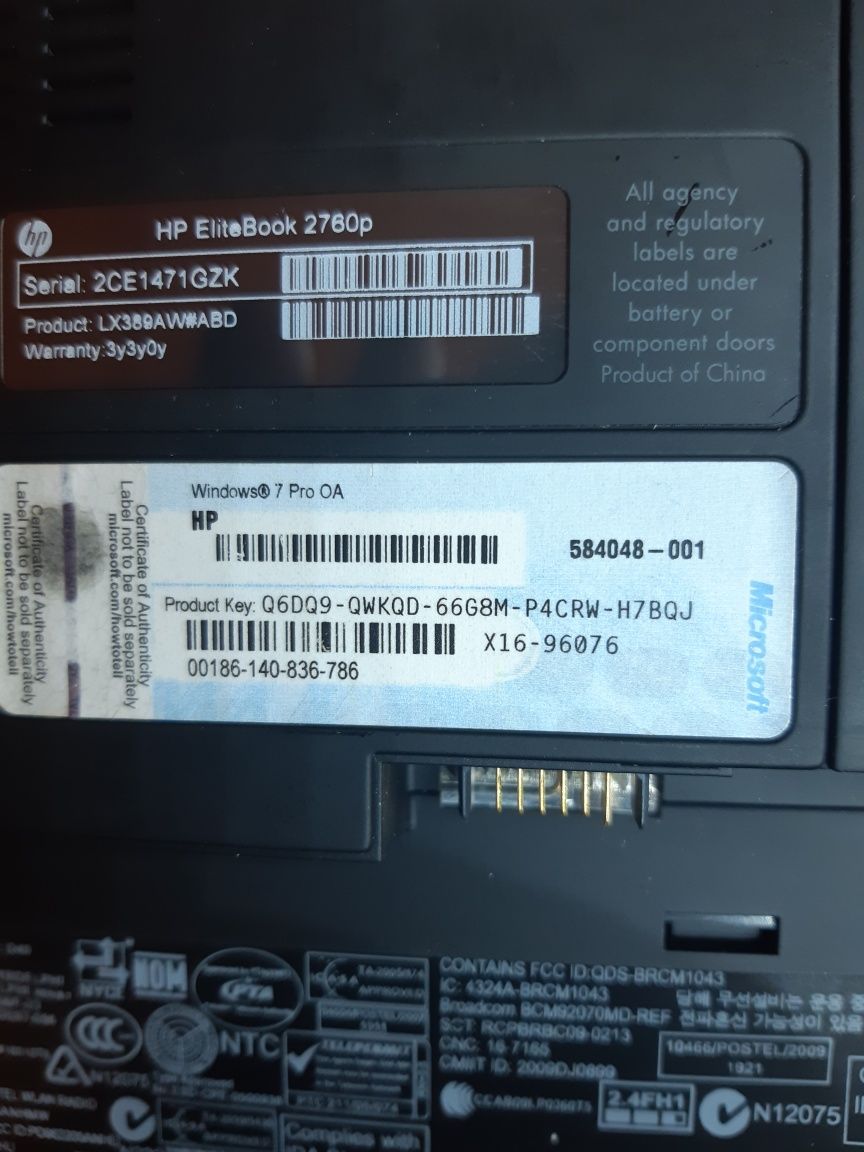 Laptop HP-i5, 4G-ram,hdd160