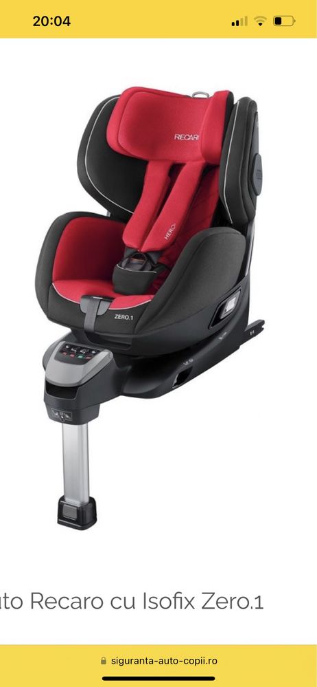 Vand scaun auto isofix