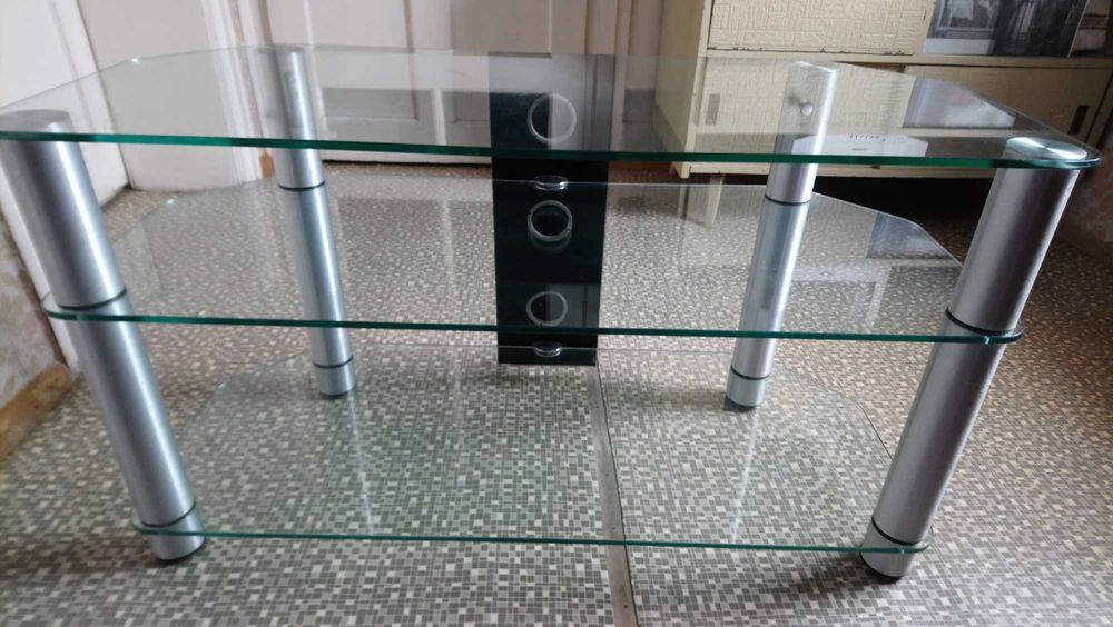 Стъклена маса за телевизор, закалено стъкло