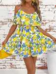 Rochie mini elegantă cu umăr gol damă