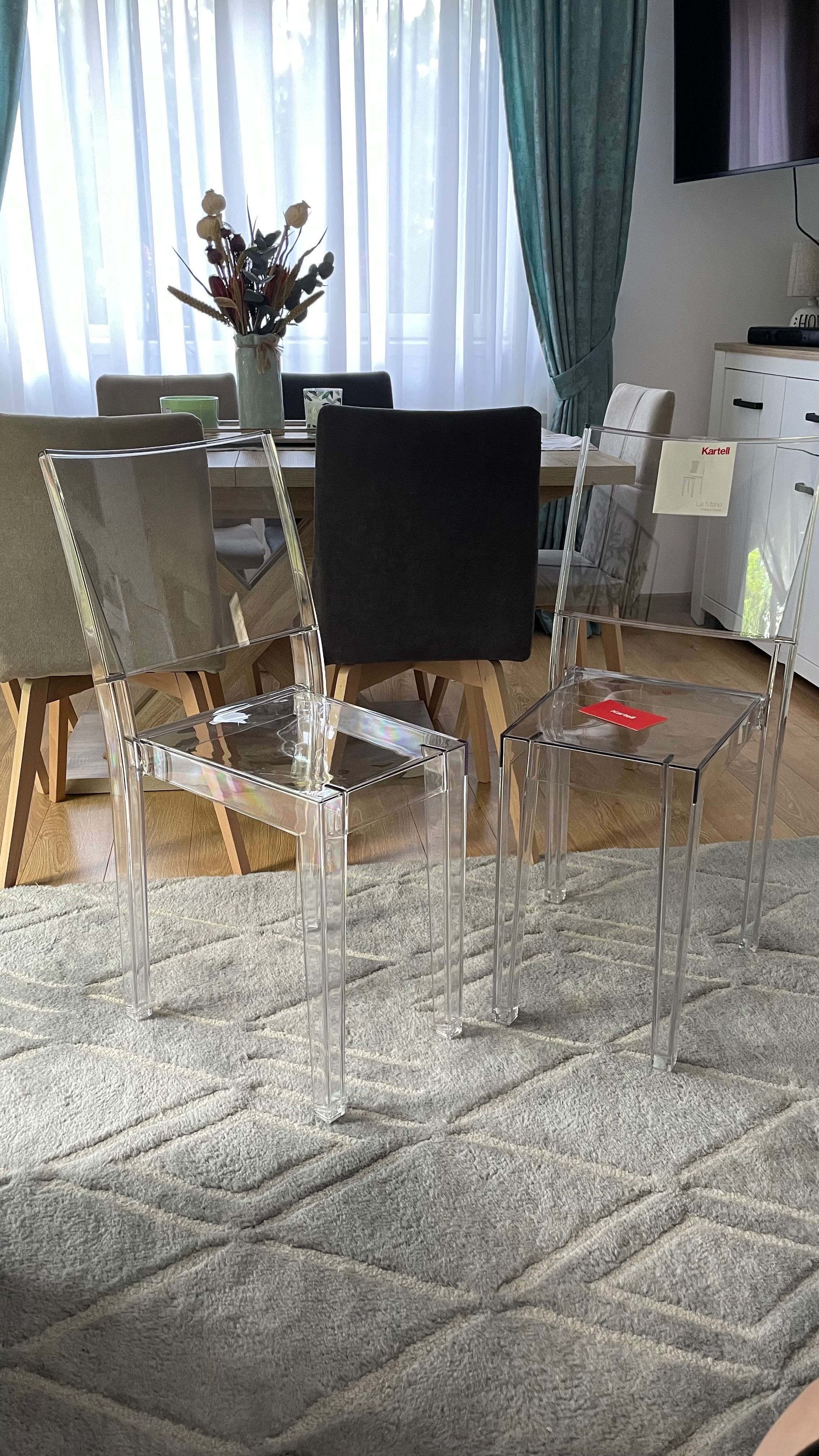 2x Kartell La Marie/ Philippe Starck transparent set 2 scaune ghost