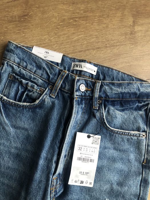 Zara дънки с етикет