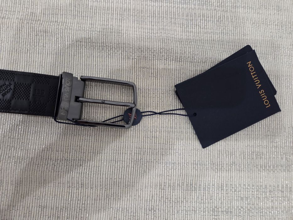 Мъжки колан Louis Vuitton- двулицев 100% кожа