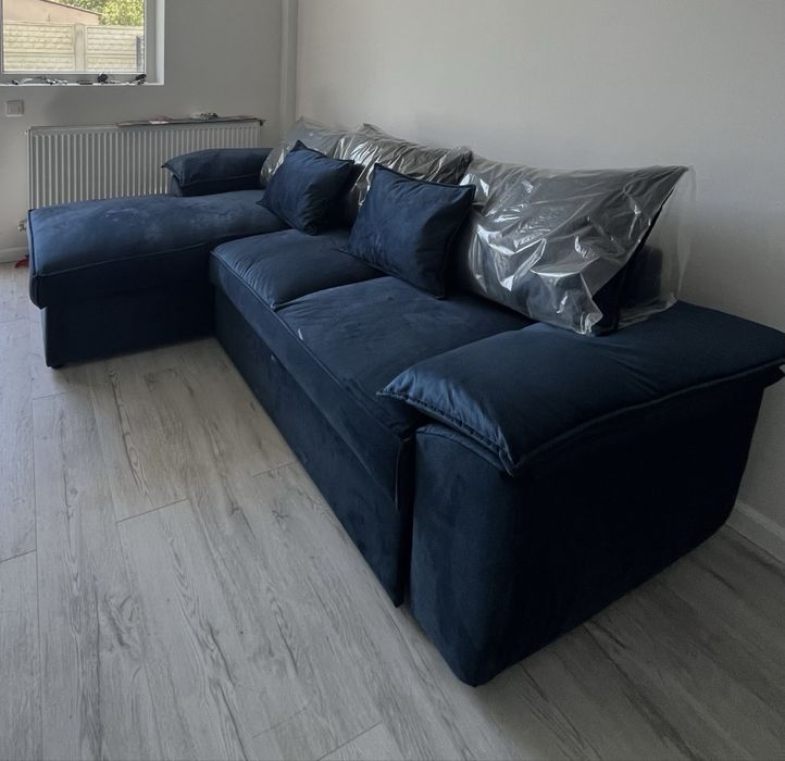Coltar extensibil albastru electric
