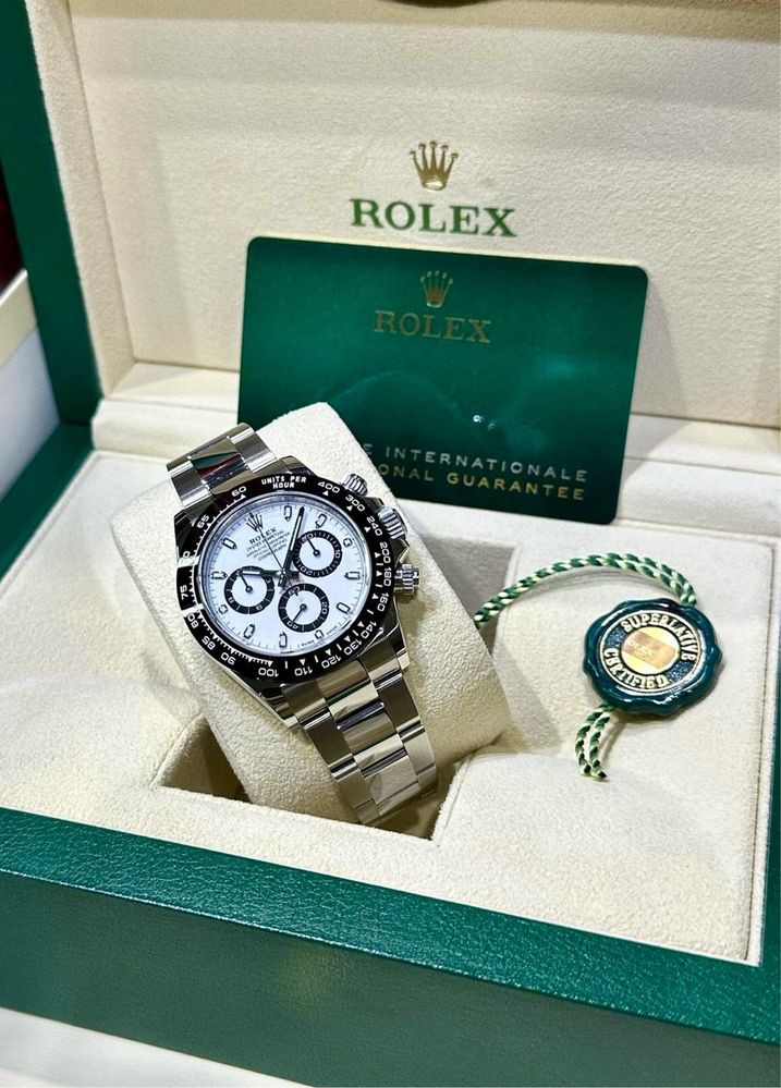 Rolex Daytona Dial Alb Panda Otel 40mm Act 2022 Nou Ceramic