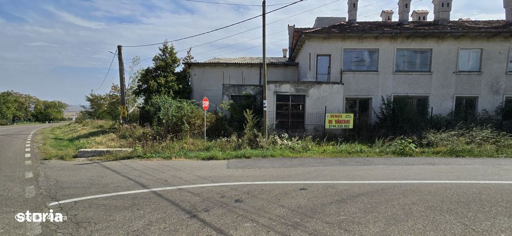 Constructii la strada in Cucorani cu 1 hectar de teren intravilan