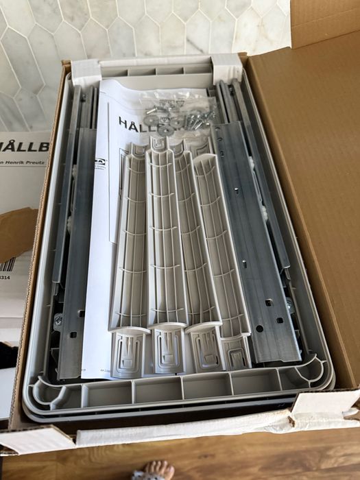 Cadru culisant sortare deşeuri, gri Ikea Hallbar