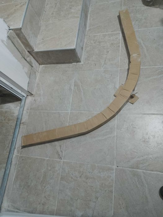 Праг за баня, овал, 90см