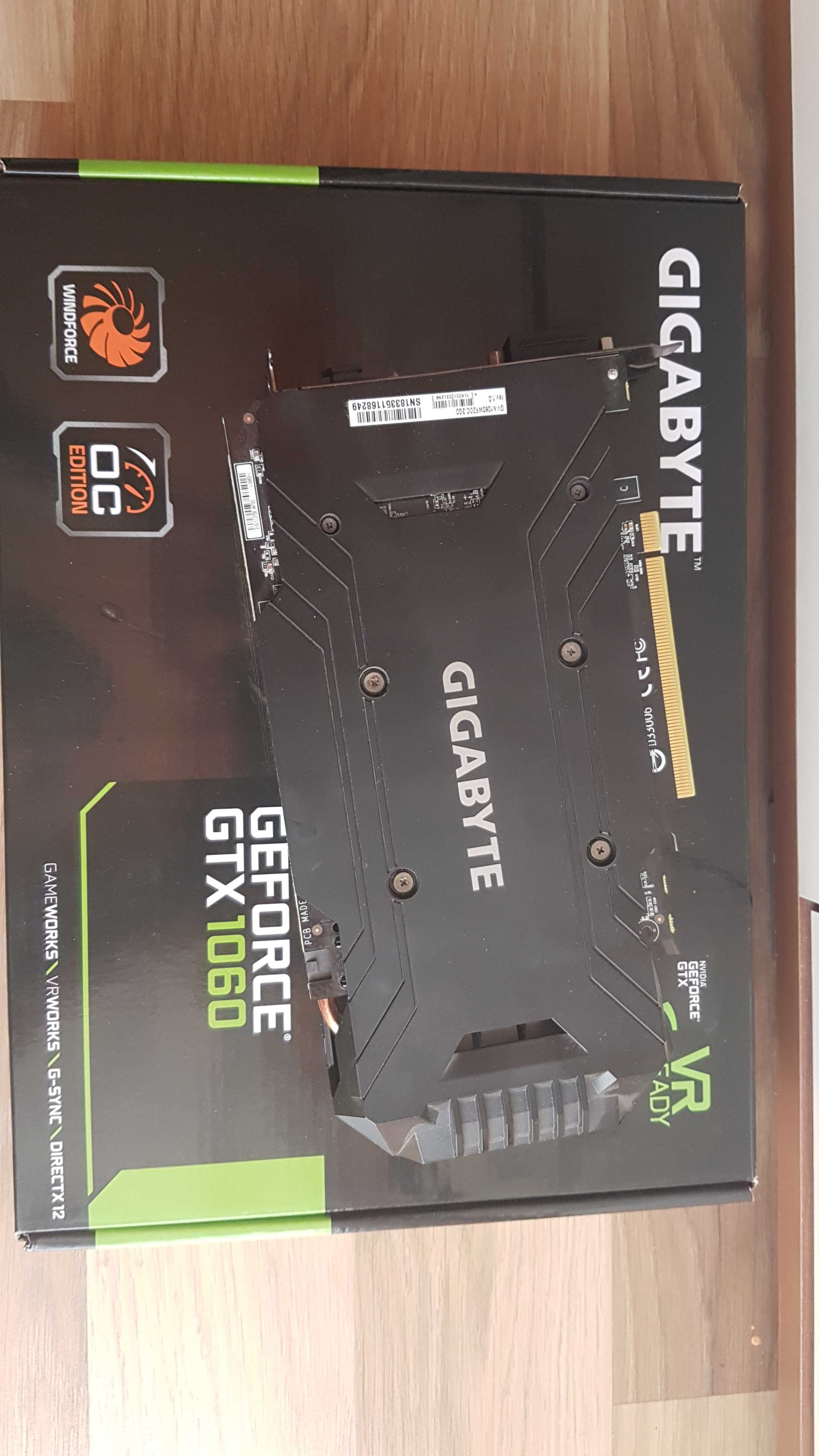 Gigabyte Nvidia Gtx 1060 3Gb Gddr5/192 bit